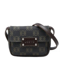 Loewe Anagram Crossbody Shoulder Back Black Brown Leather