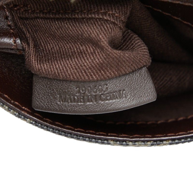 Loewe Anagram Crossbody Shoulder Back Black Brown Leather — view 8