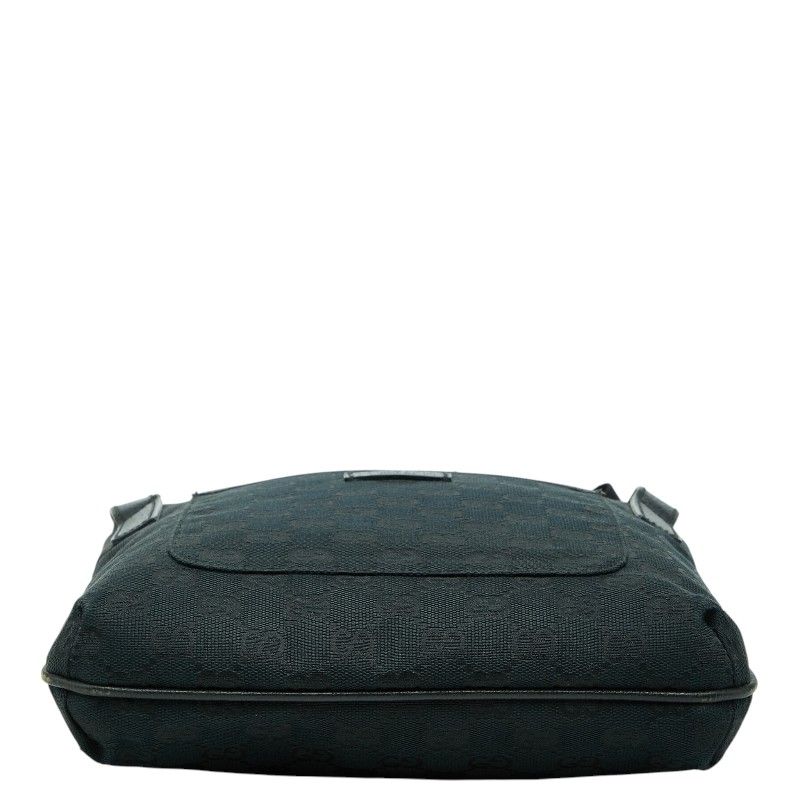 Gucci GG Canvas Crossbody Shoulder Bag Navy — view 3