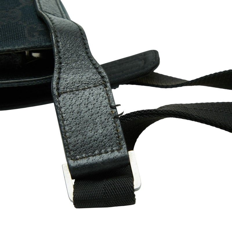 Gucci GG Canvas Crossbody Shoulder Bag Navy — view 6