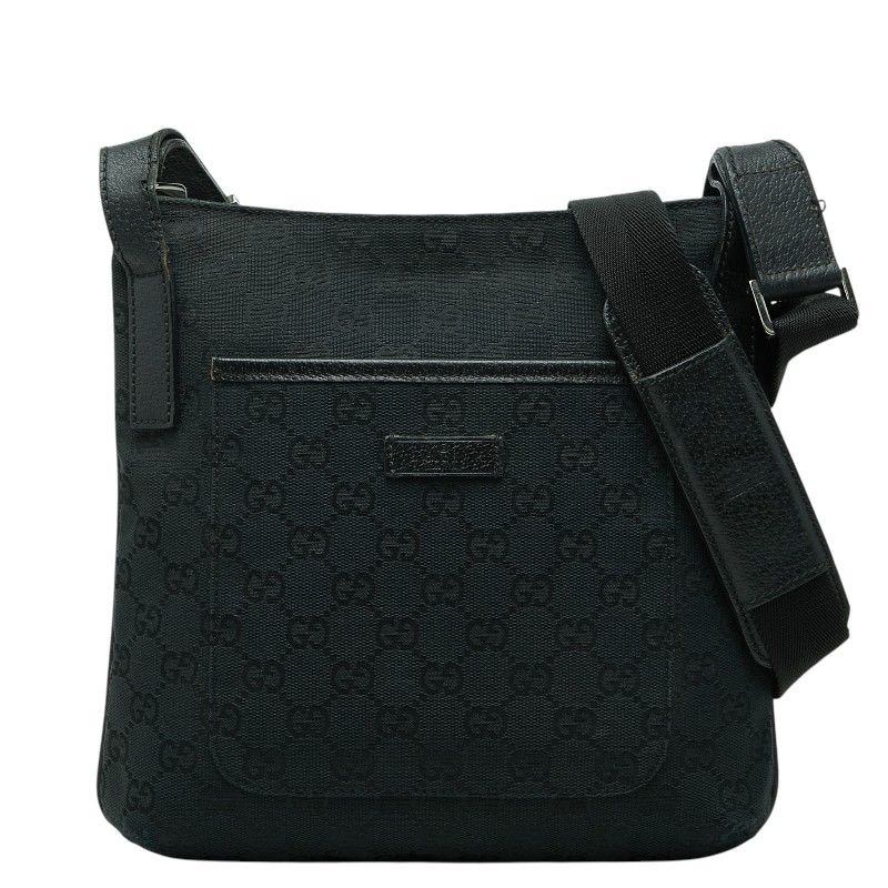 Gucci GG Canvas Crossbody Shoulder Bag Navy