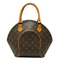 Louis Vuitton Monogram Ellipse PM Handbag Brown Leather
