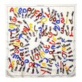 Louis Vuitton Paint Pattern Scarf Large Multicolor Silk