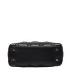 Dior Cannage Lady Dior 2-Way Shoulder Bag Black Lambskin — view 3