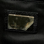 Fendi Mamma Baguette Logo Shoulder Bag Black Brown Leather — view 9
