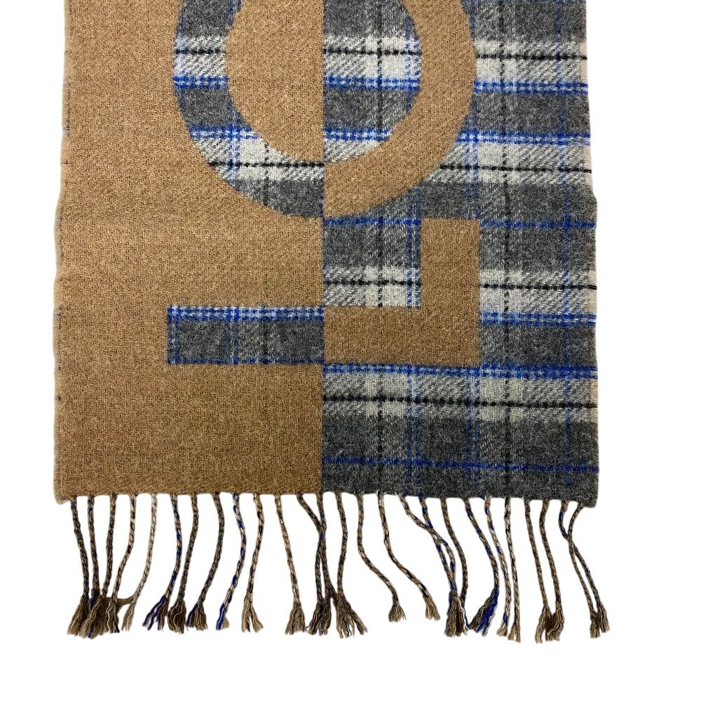 Louis Vuitton Check with Echarpe Cashmere Scarf Beige — view 6