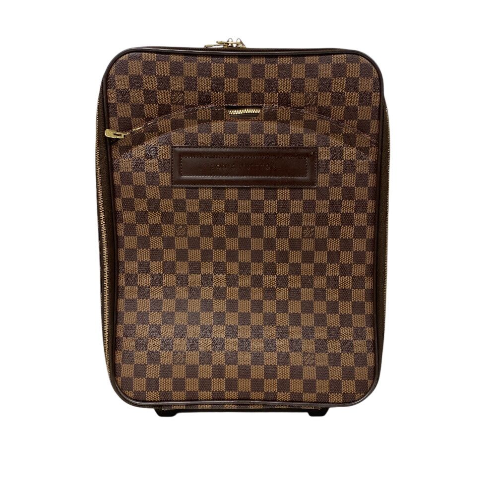 Louis Vuitton Pegase 45 Travel Bag Damier Suitcase Purse Carry Case Brown