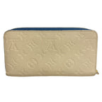 Louis Vuitton Zippy Wallet Zip Around Monogram Empreinte Leather Ivory — view 2