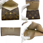 Louis Vuitton Wallet Celeste Portefeuille Monogram Trifold Coin Purse Bill Card — view 8