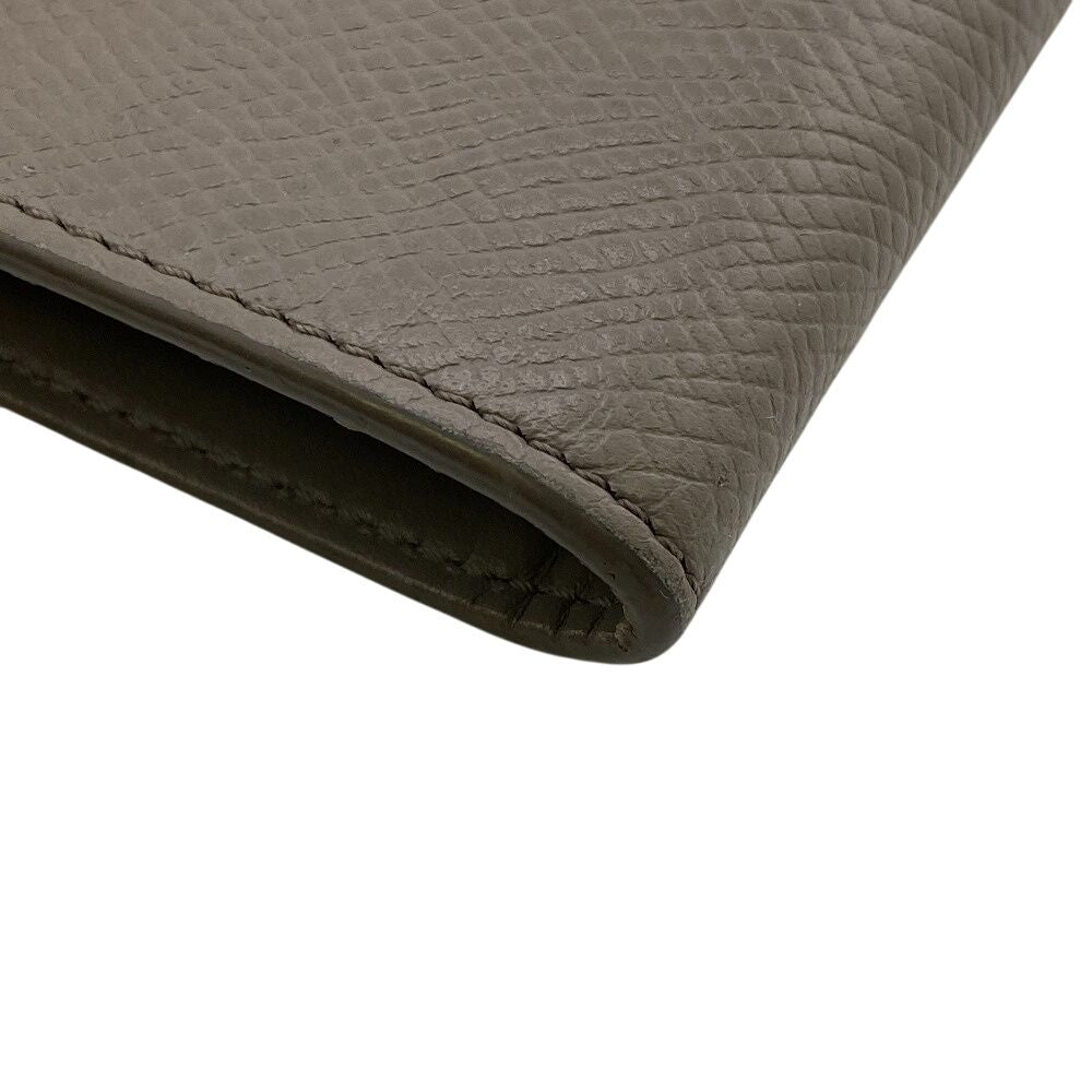 Celine Strap Bifold Wallet Coin Purse Bill Beige — view 5