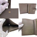 Celine Strap Bifold Wallet Coin Purse Bill Beige — view 7