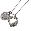 Hermes Cordage Rope Necklace Chain Silver