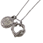Hermes Cordage Rope Necklace Chain Silver