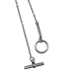 Hermes Cordage Rope Necklace Chain Silver — view 6
