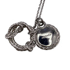 Hermes Cordage Rope Necklace Chain Silver — view 3