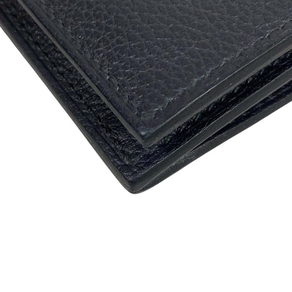 Hermes Citizen Twill Wallet Card Holder Coin Purse Black — view 4