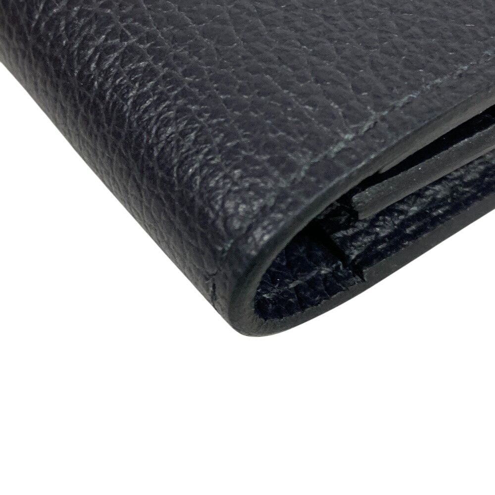 Hermes Citizen Twill Wallet Card Holder Coin Purse Black — view 6