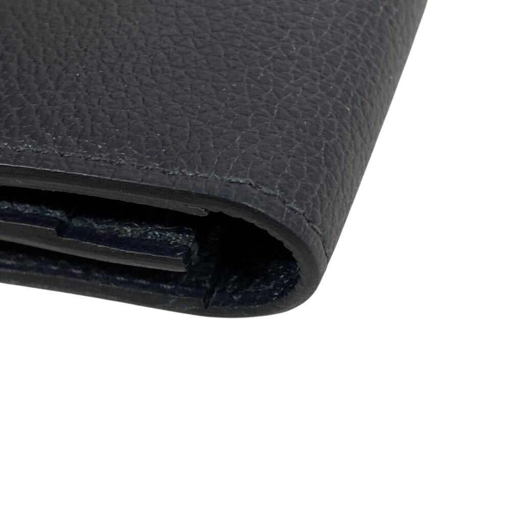 Hermes Citizen Twill Wallet Card Holder Coin Purse Black — view 3