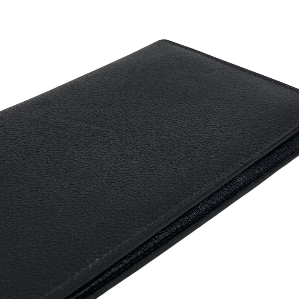 Hermes Citizen Twill Wallet Card Holder Coin Purse Black — view 7
