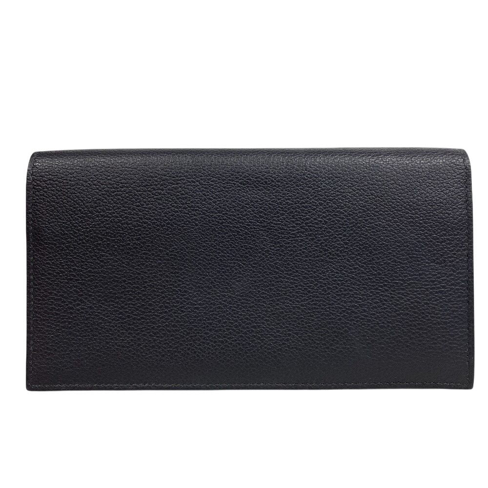 Hermes Citizen Twill Wallet Card Holder Coin Purse Black