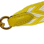 Hermes Caval Bandouliere Sangles Strap Smartphone Mobile Shoulder Neck Yellow — view 3