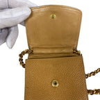 Chanel Mobile Phone Case Chain Shoulder CC Logo Smartphone Beige — view 7