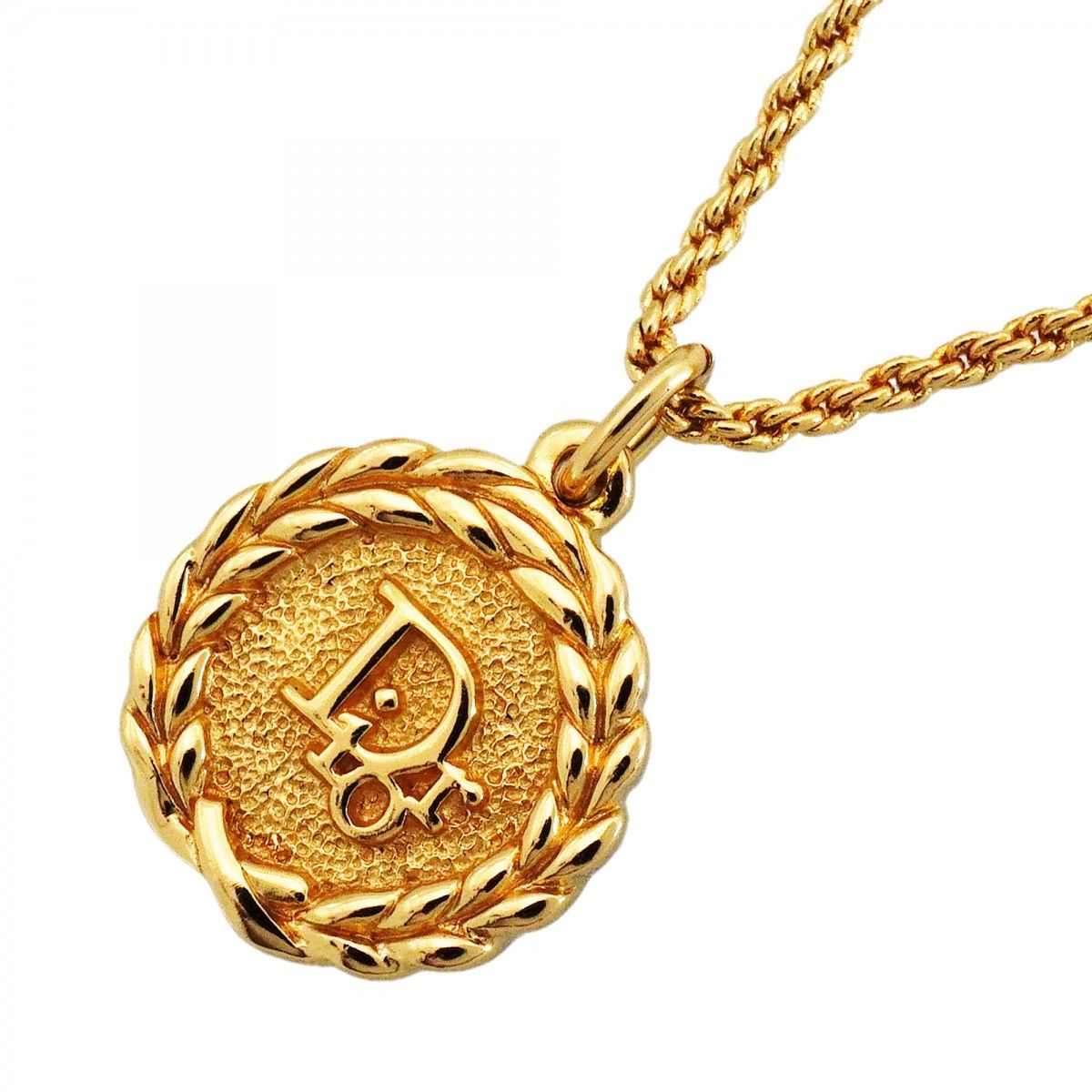 Dior Necklace Logo Gold Plated