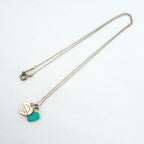 Tiffany & Co Necklace Double Return to Heart 925 Sterling Silver Blue — view 3