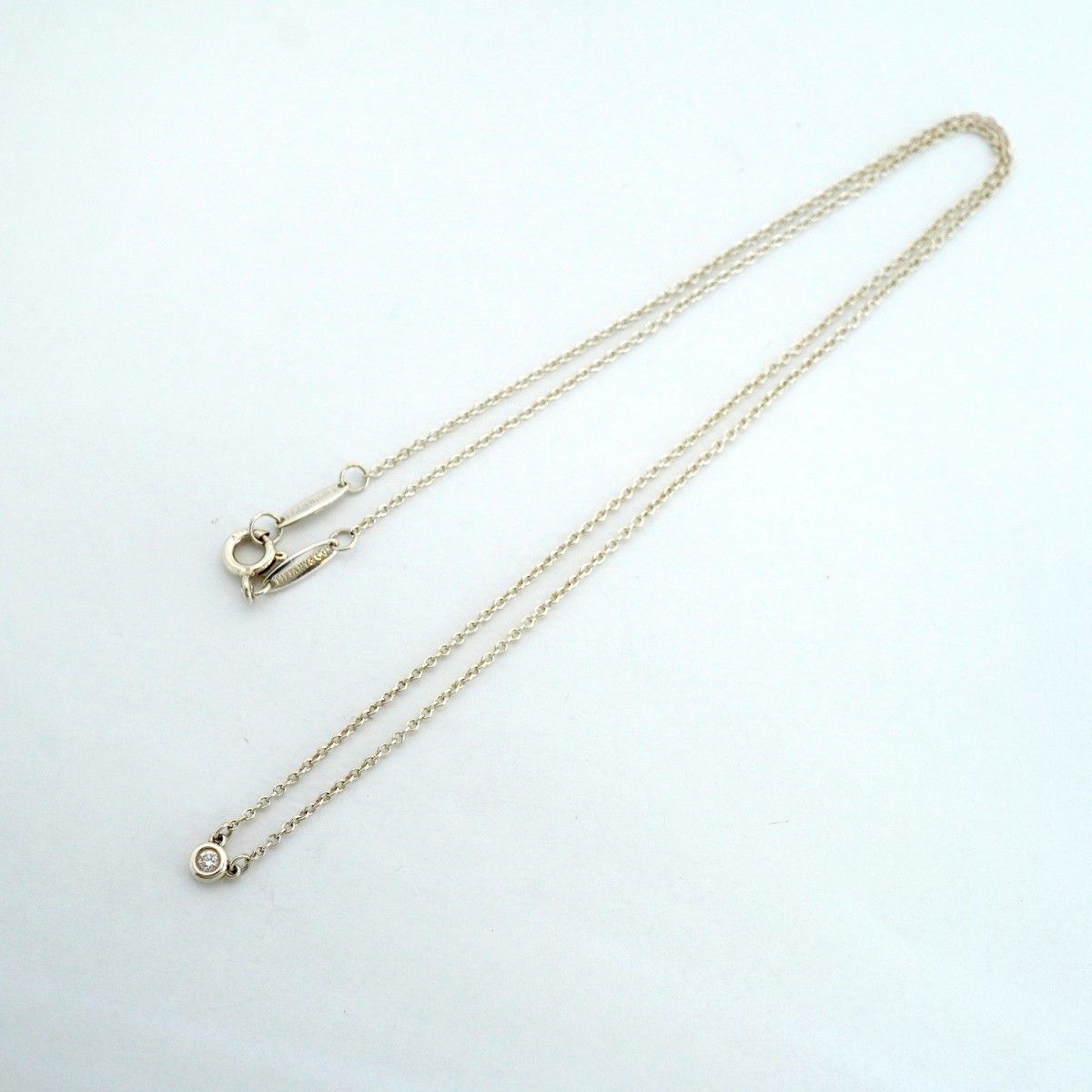 Tiffany & Co Necklace by the Yard 925 Sterling Silver Diamond — view 3