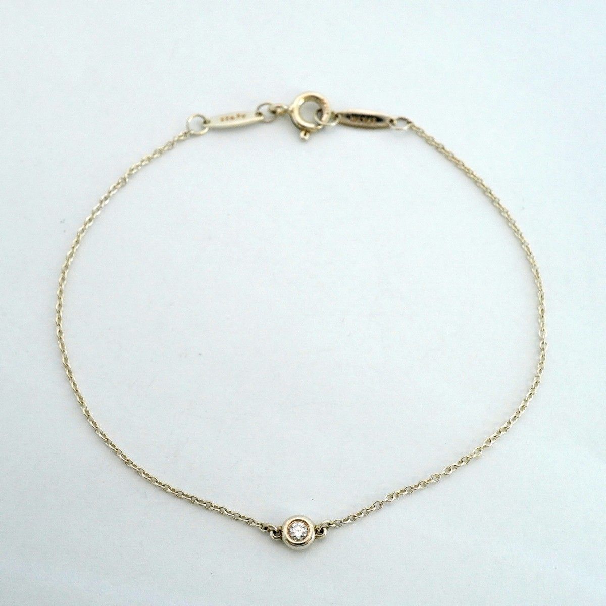 Tiffany & Co Bracelet by the Yard 925 Sterling Silver Diamond — view 3