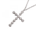 Tiffany & Co Necklace Jazz Cross Platinum Diamond