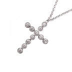 Tiffany & Co Necklace Jazz Cross Platinum Diamond