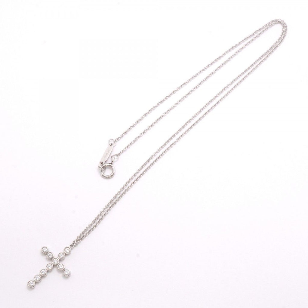 Tiffany & Co Necklace Jazz Cross Platinum Diamond — view 3