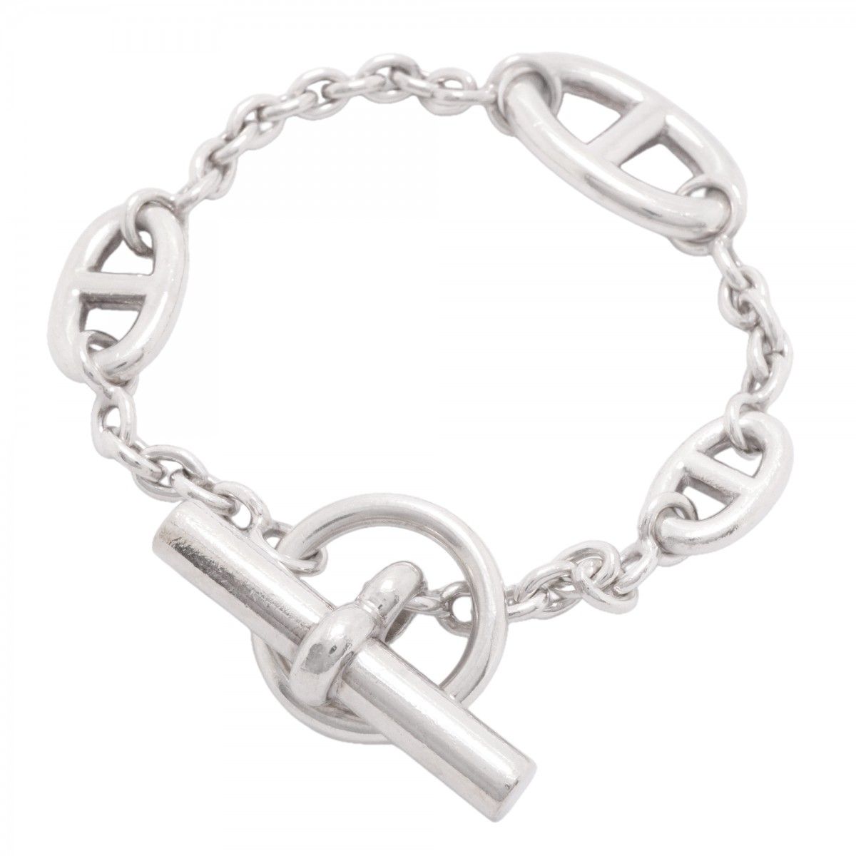 Hermes Bracelet Chaine D'ancre Farandole Silver