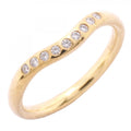 Tiffany & Co Ring Curved Band 18k Yellow Gold Diamond