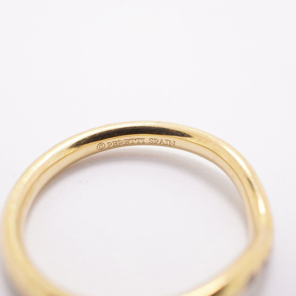Tiffany & Co Ring Curved Band 18k Yellow Gold Diamond — view 5