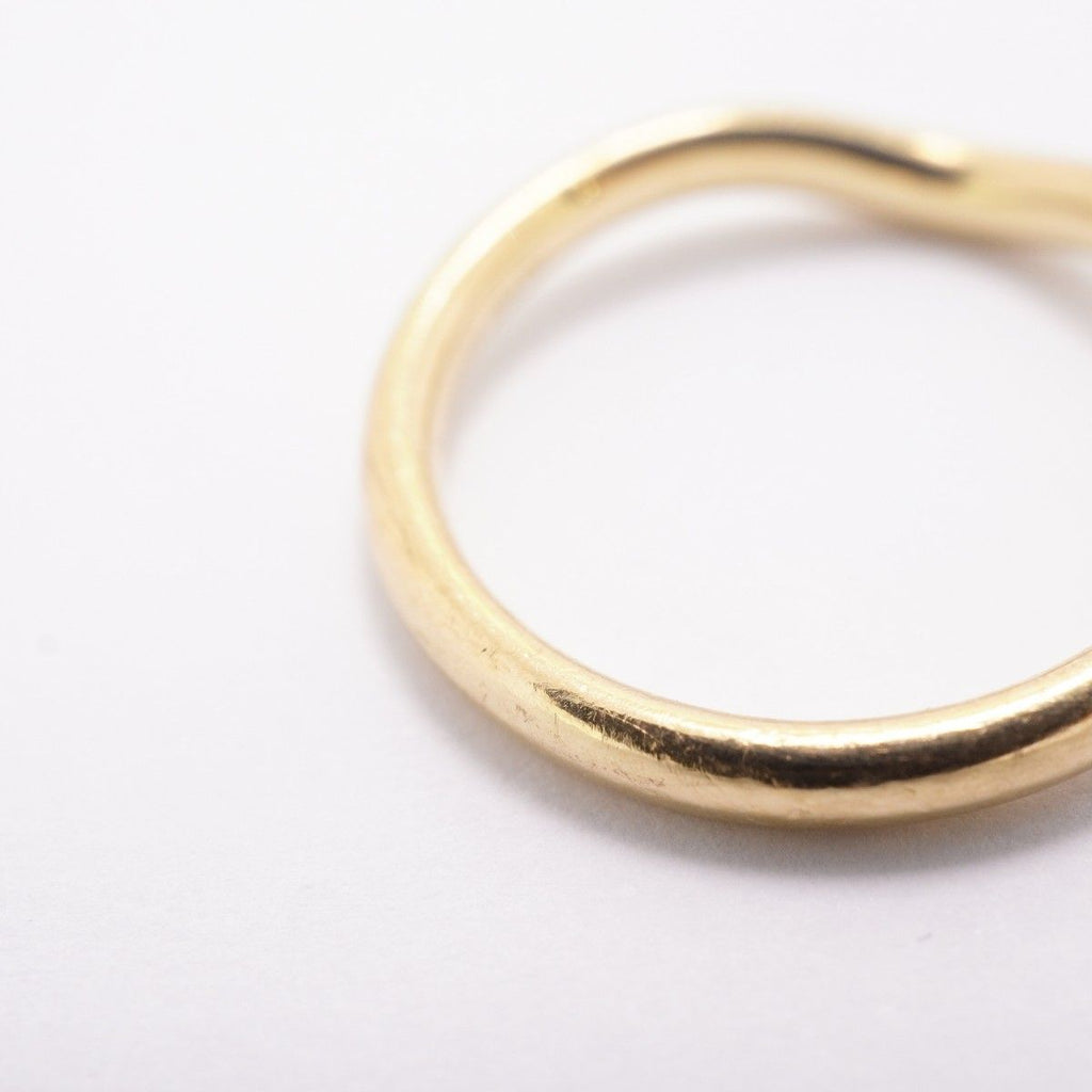 Tiffany & Co Ring Curved Band 18k Yellow Gold Diamond — view 9