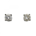 Tiffany & Co Earrings Solitaire Platinum Diamond