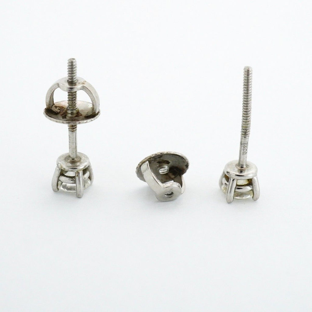 Tiffany & Co Earrings Solitaire Platinum Diamond — view 3