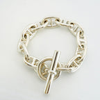 Hermes Bracelet Chaine D'ancre TGM 12 Links 925 Sterling Silver — view 3