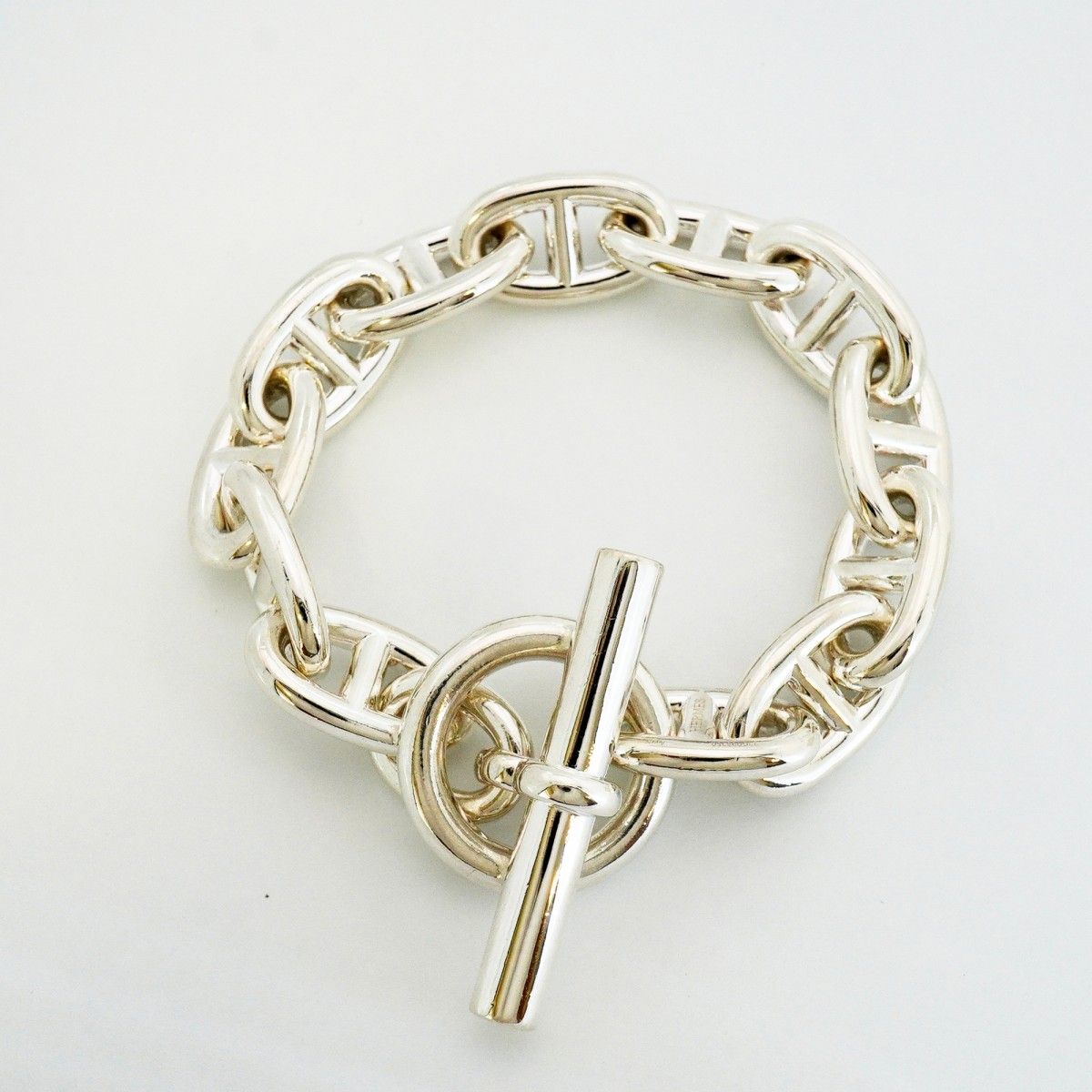 Hermes Bracelet Chaine D'ancre TGM 12 Links 925 Sterling Silver — view 3