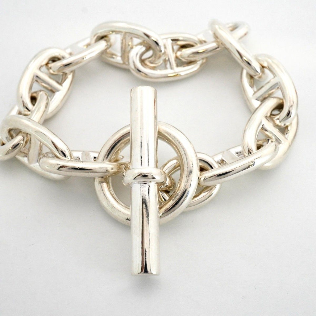 Hermes Bracelet Chaine D'ancre TGM 12 Links 925 Sterling Silver — view 4