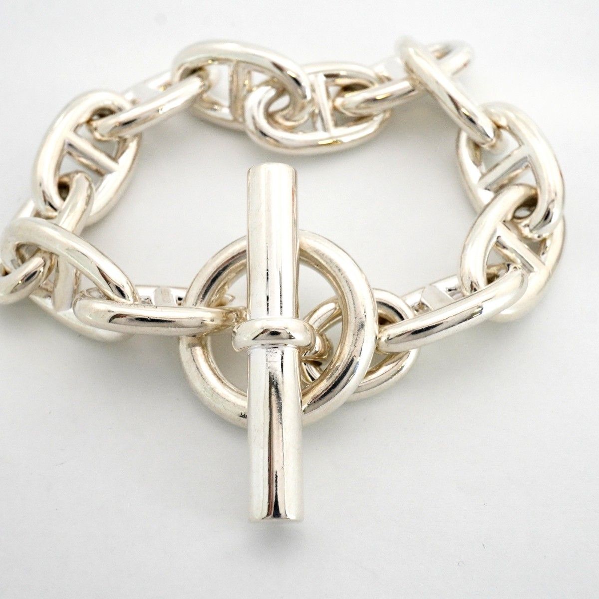 Hermes Bracelet Chaine D'ancre TGM 12 Links 925 Sterling Silver — view 4