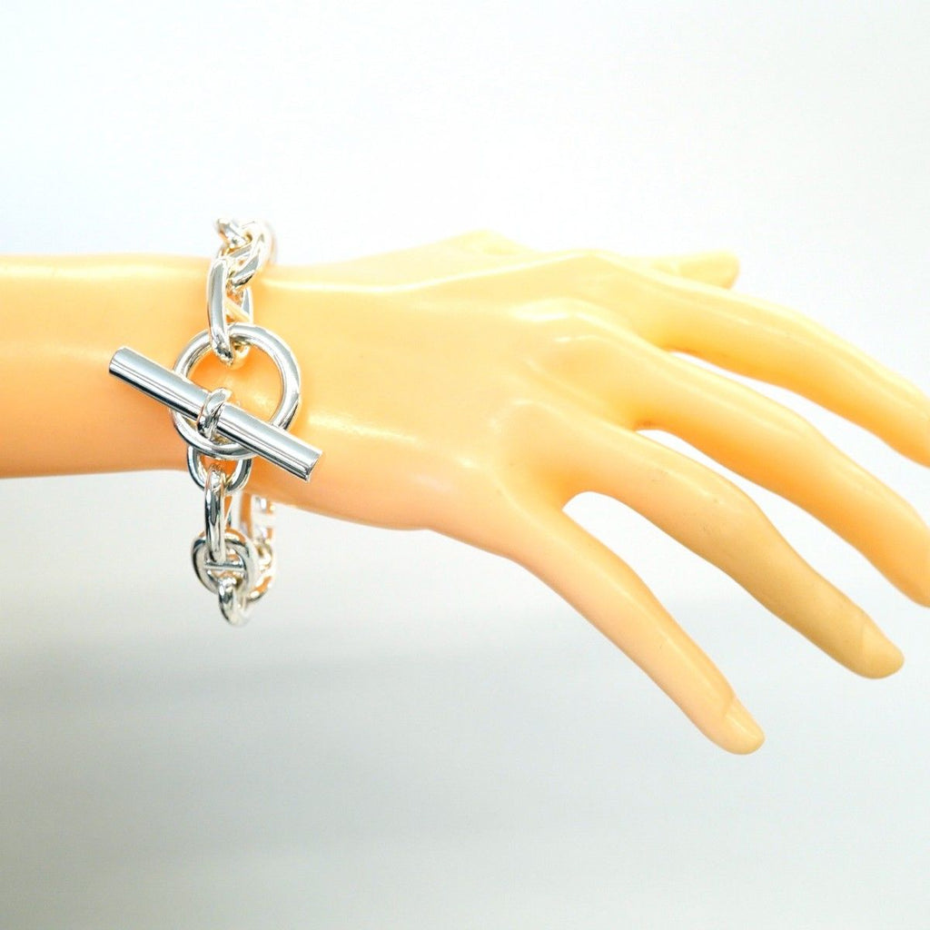 Hermes Bracelet Chaine D'ancre TGM 12 Links 925 Sterling Silver — view 7