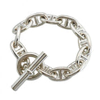 Hermes Bracelet Chaine D'ancre TGM 12 Links 925 Sterling Silver