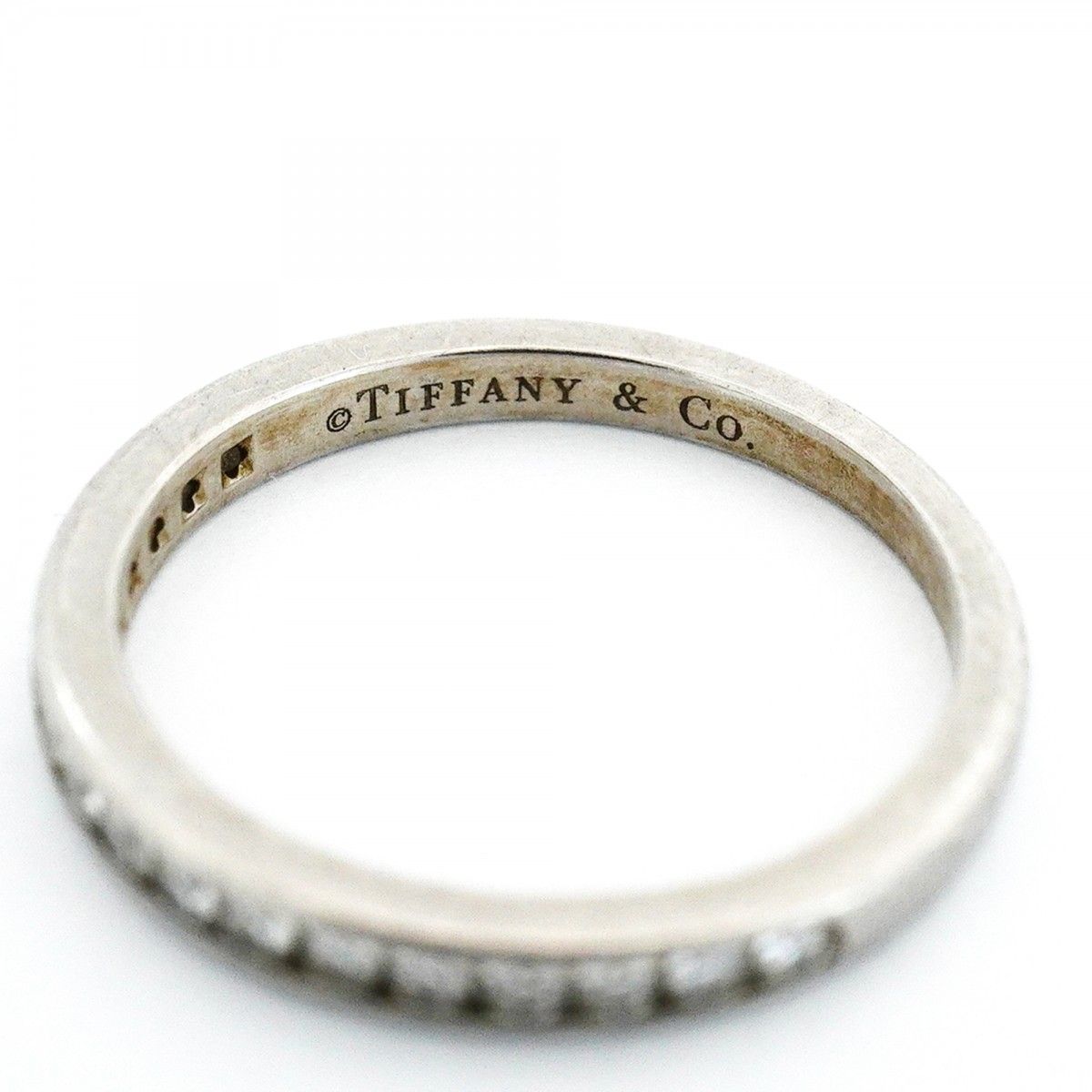 Tiffany & Co Ring Channel Setting Half Eternity Platinum Diamond — view 4
