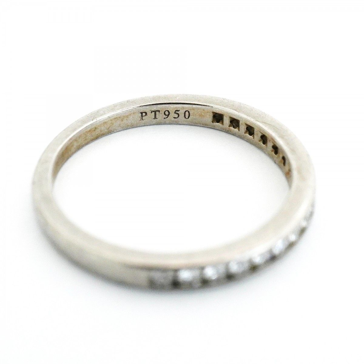 Tiffany & Co Ring Channel Setting Half Eternity Platinum Diamond — view 5