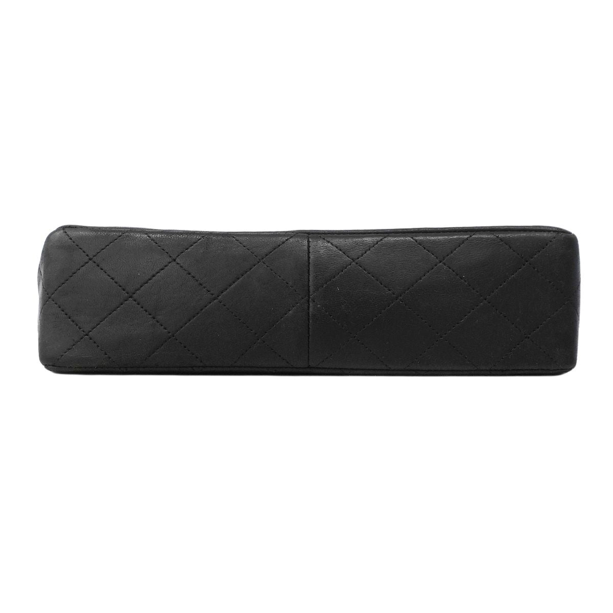 Chanel Shoulder Bag Quilted Lambskin Black Gold — view 3