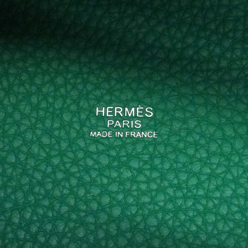 Hermes Handbag Picotin Lock PM Taurillon Clemence Mint Silver — view 5