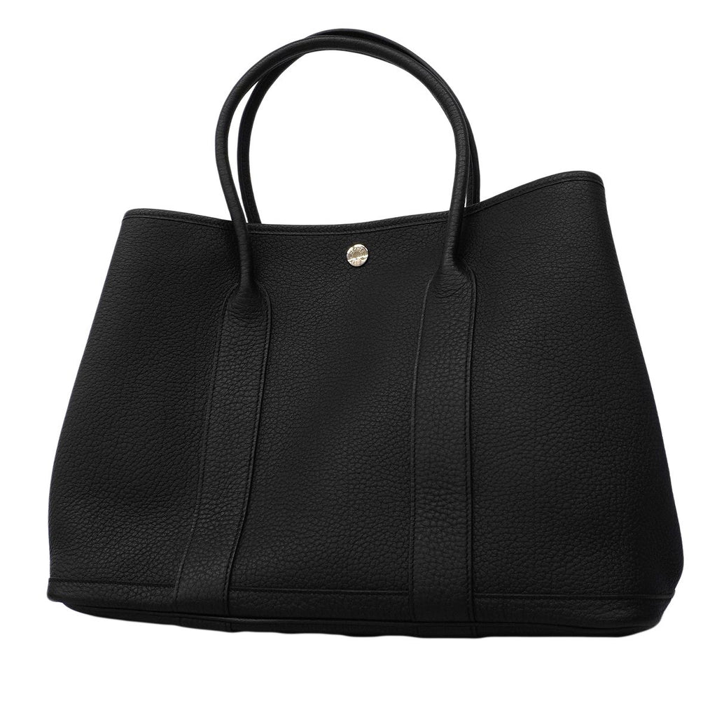 Hermes Tote Garden Party PM Negonda Black Silver